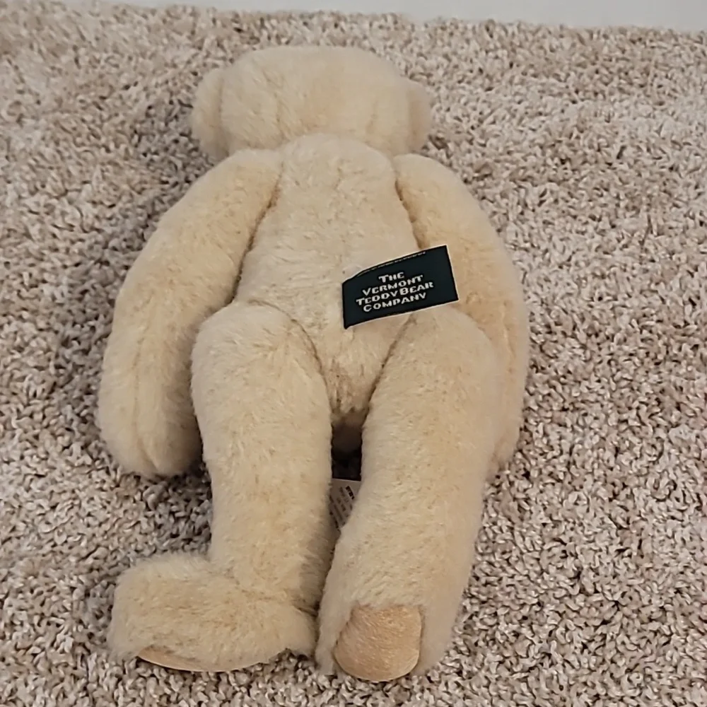 Vermont Teddy Bear Company Tan Plush 12 Inches Tall Moveable 1995 With Tag